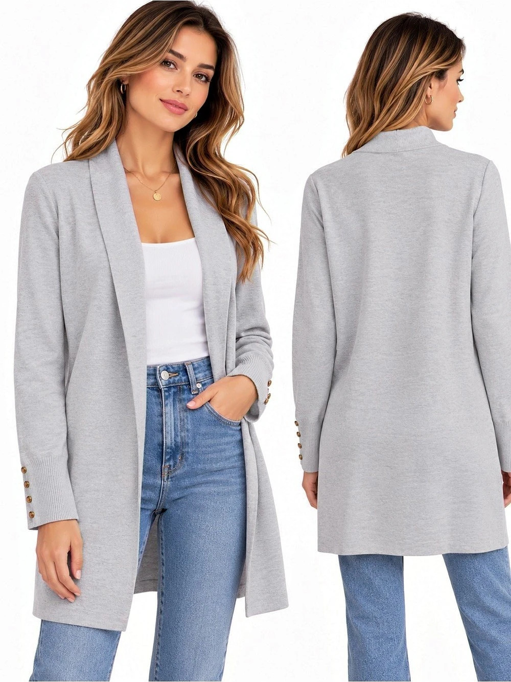Cyrus Gray Cardigan Size Small NWT